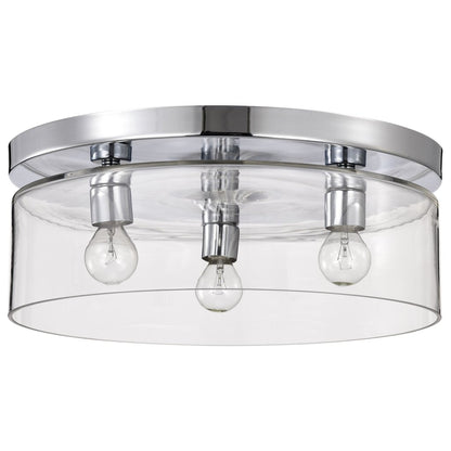Satco 60-8074 Fixture Marlowe - 15 Inch Flush Mount Polished Nickel