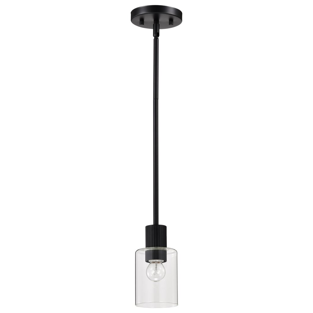 Satco 60-8064 Fixture Clarksville - 5 Inch Mini Pendant Matte Black