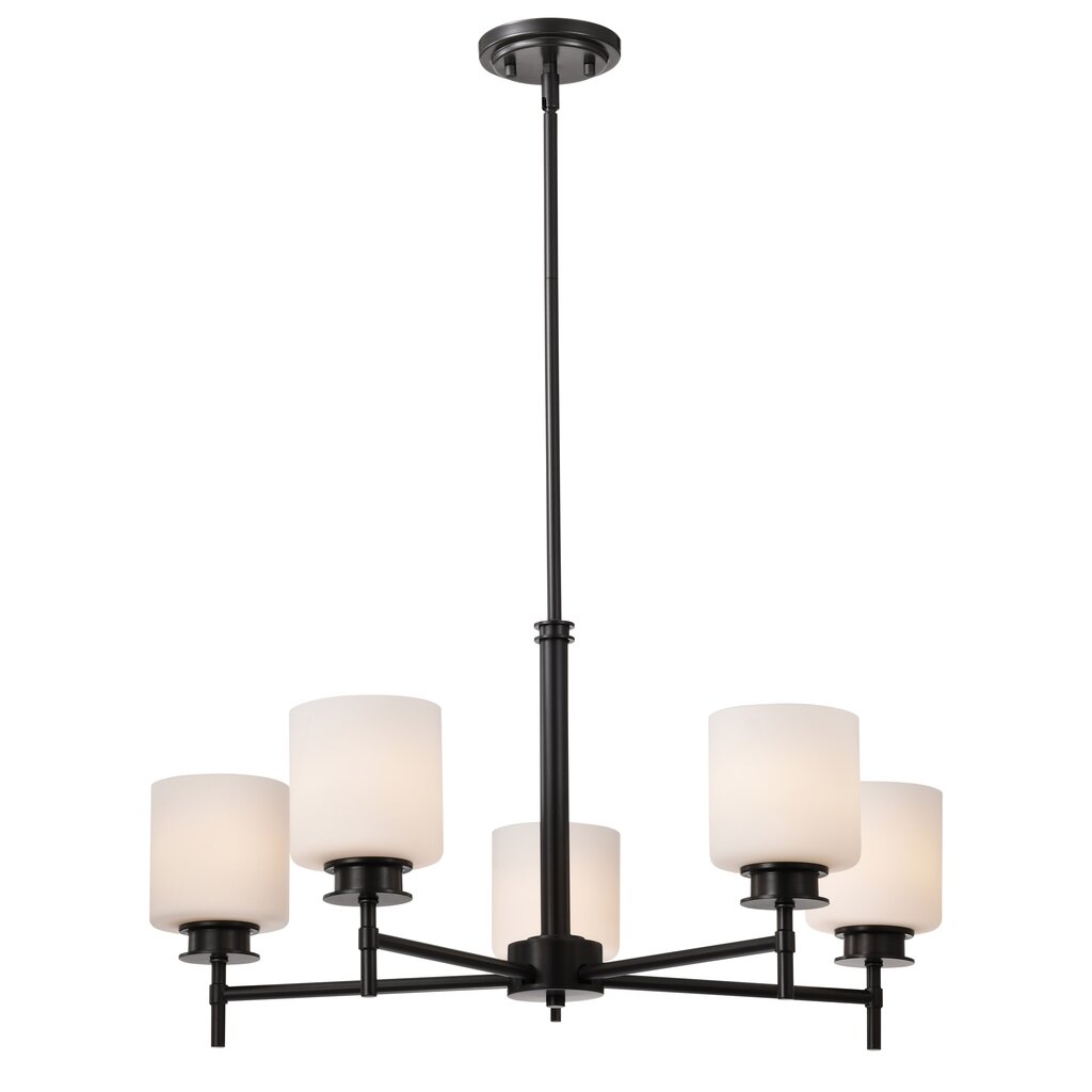 Satco 60-8038 Fixture Warren - 28 Inch 5 Light Chandelier Gun Metal