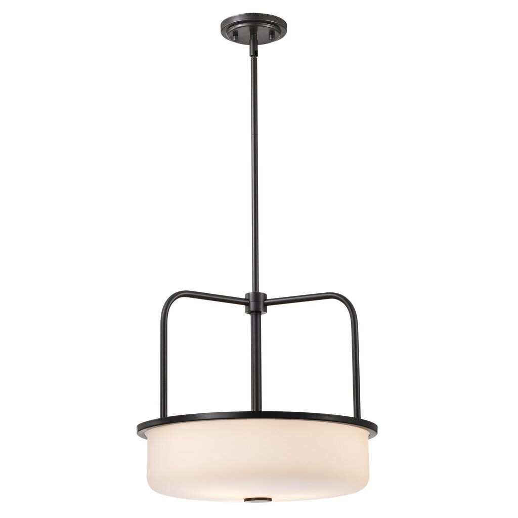 Satco 60-8037 Fixture Warren - 17 Inch Pendant Gun Metal with Satin