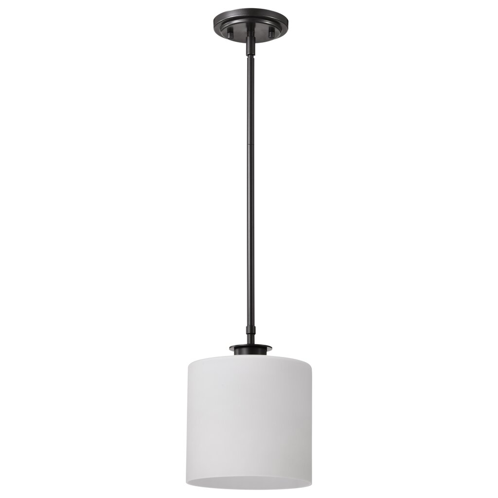 Satco 60-8036 Fixture Warren - 8 Inch Pendant Gun Metal with Satin