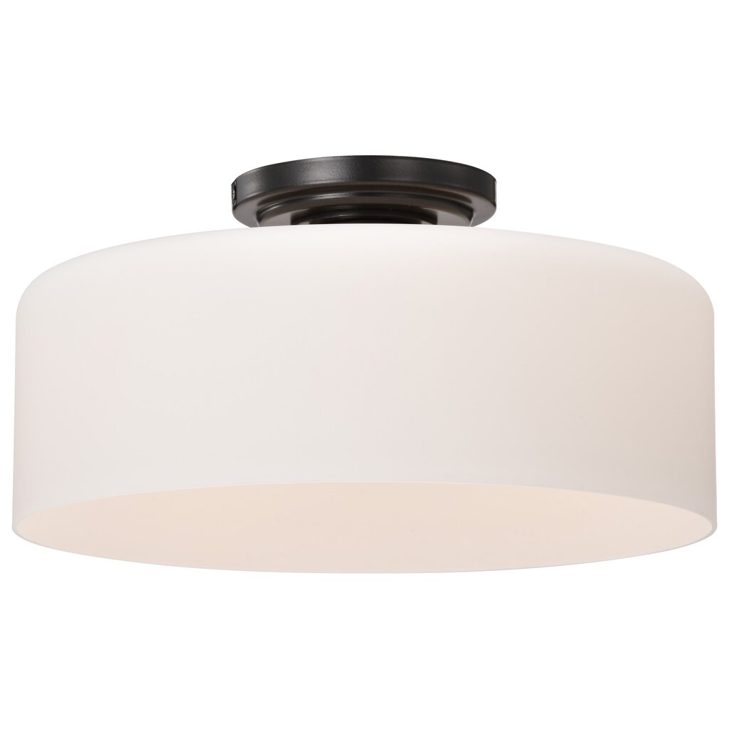 Satco 60-8035 Fixture Warren - 13 Inch Semi Flush Mount Gun Metal with