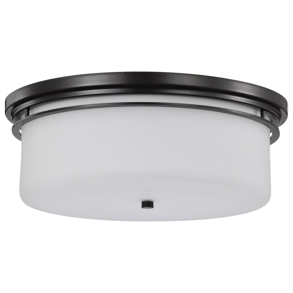 Satco 60-8034 Fixture Warren - 15 Inch Flush Mount Gun Metal with