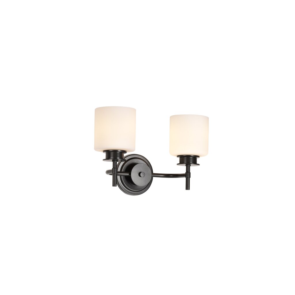 Satco 60-8032 Fixture Warren - 2 Light Vanity Gun Metal with Satin