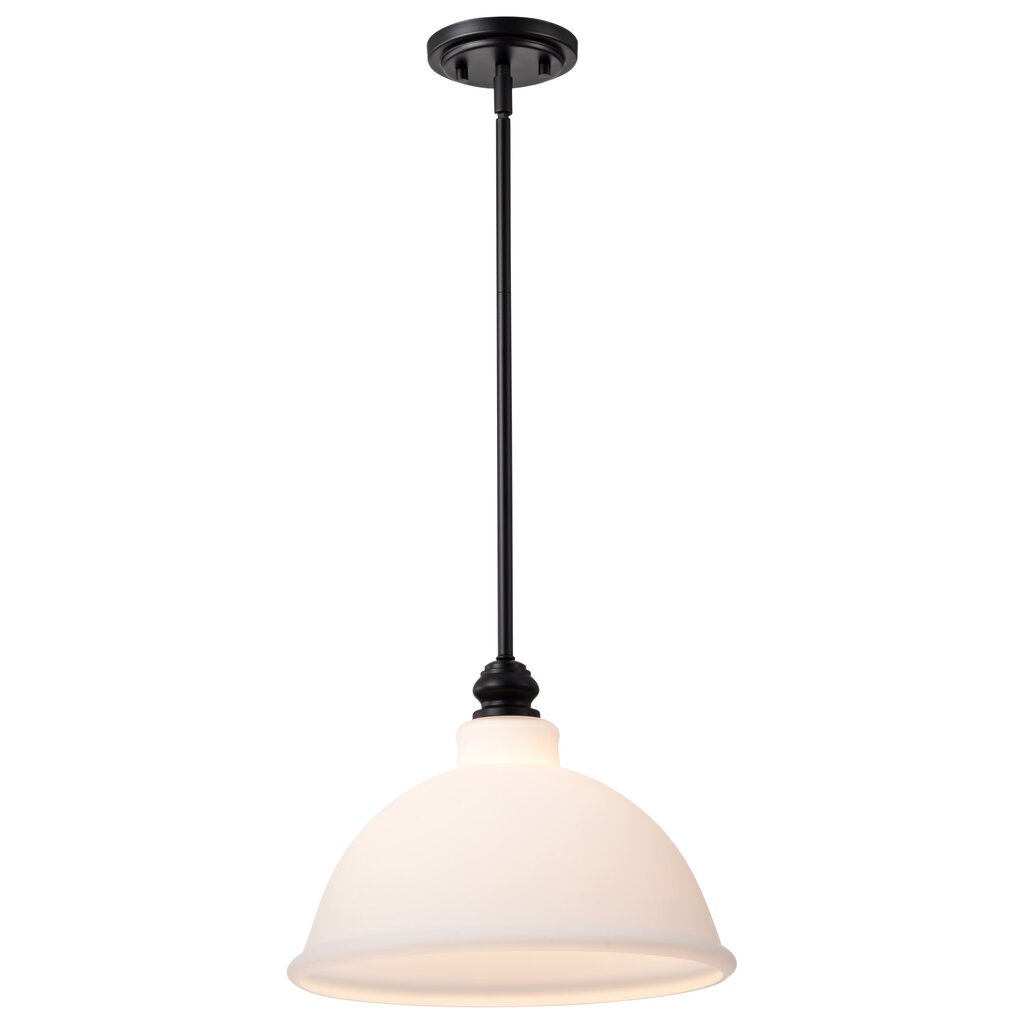 Satco 60-8026 Fixture Russel - 14 Inch Pendant Matte Black with Satin