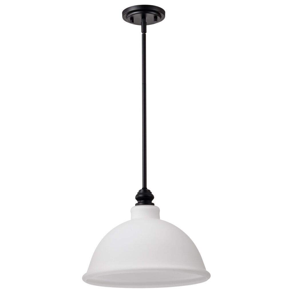 Satco 60-8026 Fixture Russel - 14 Inch Pendant Matte Black with Satin