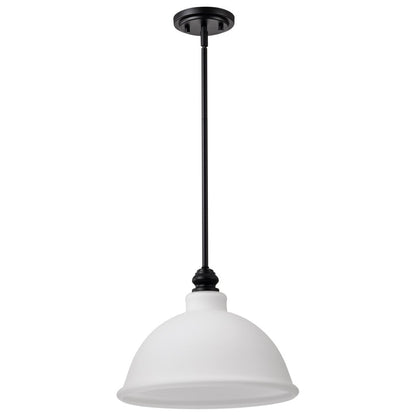 Satco 60-8026 Fixture Russel - 14 Inch Pendant Matte Black with Satin