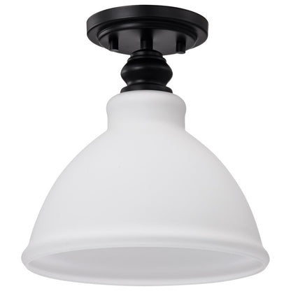 Satco 60-8025 Fixture Russel - 10 Inch Semi Flush Mount Matte Black