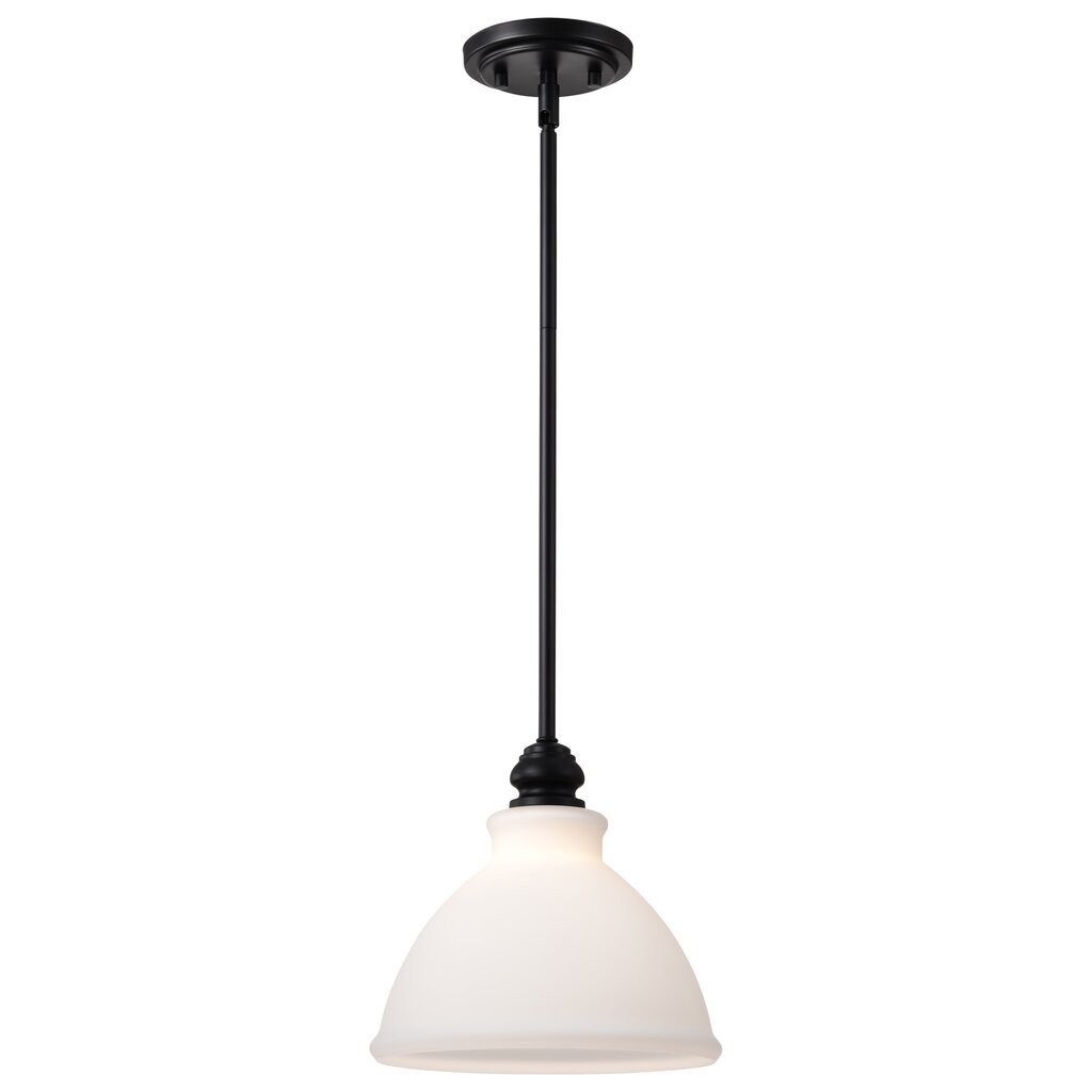 Satco 60-8024 Fixture Russel - 10 Inch Mini Pendant Matte Black with
