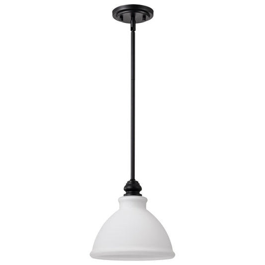 Satco 60-8024 Fixture Russel - 10 Inch Mini Pendant Matte Black with