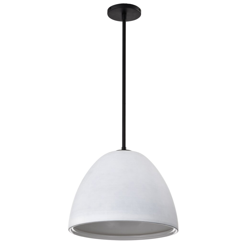 Satco 60-8013 Fixture Collins - 14 Inch Pendant Ceramic with Silver