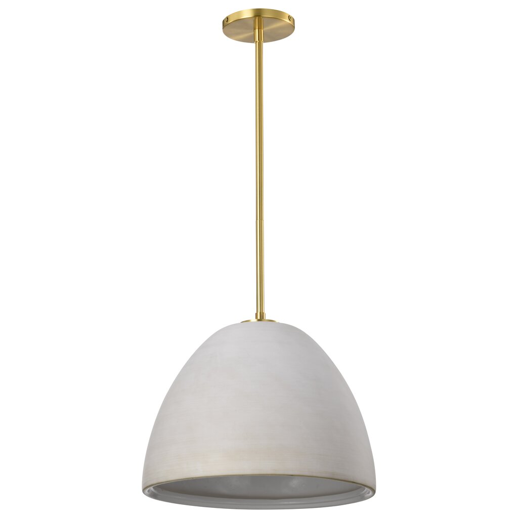 Satco 60-8003 Fixture Collins - 14 Inch Pendant Ceramic with Gold