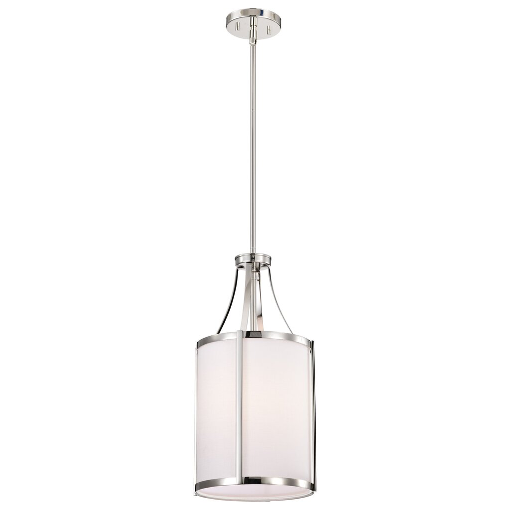 Satco 60-7971 Fixture Easton 1 Light Pendant - Polished Nickel Finish