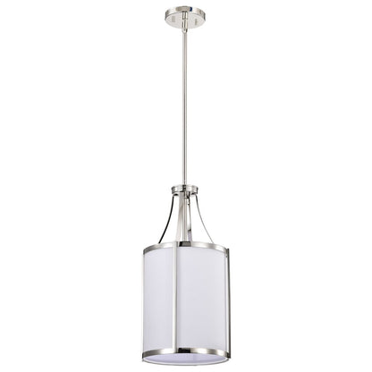 Satco 60-7971 Fixture Easton 1 Light Pendant - Polished Nickel Finish