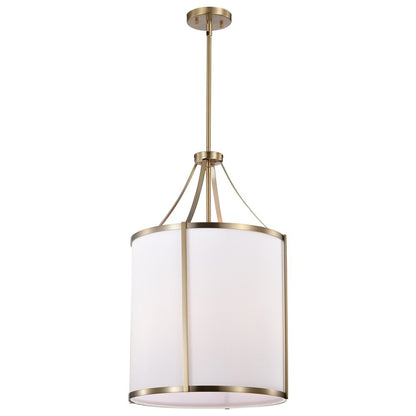 Satco 60-7962 Fixture Easton 3 Light Pendant - Burnished Brass Finish