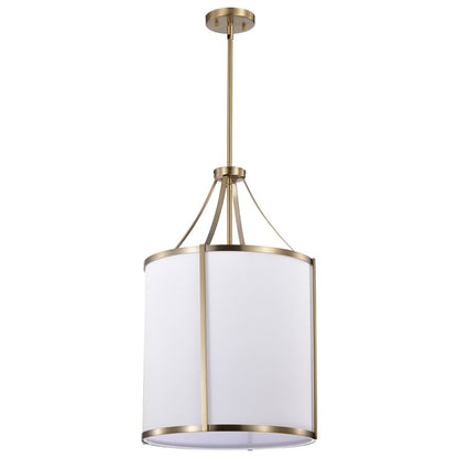 Satco 60-7962 Fixture Easton 3 Light Pendant - Burnished Brass Finish