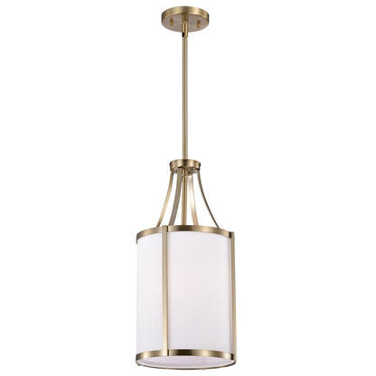 Satco 60-7961 Fixture Easton 1 Light Pendant - Burnished Brass Finish