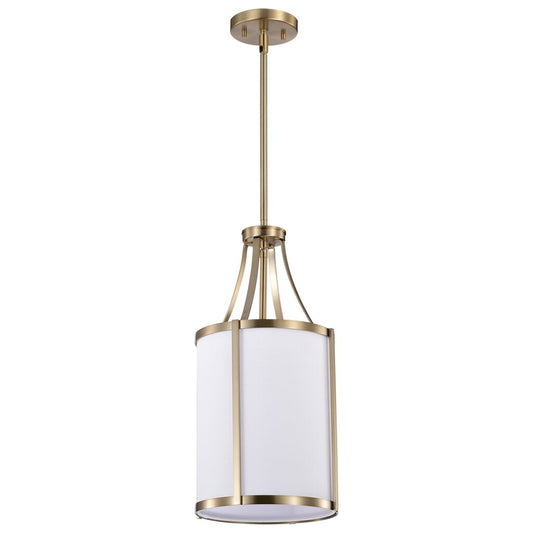 Satco 60-7961 Fixture Easton 1 Light Pendant - Burnished Brass Finish