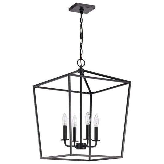 Satco 60-7951 Fixture Emma 4 Light Small Pendant - Dark Bronze Finish