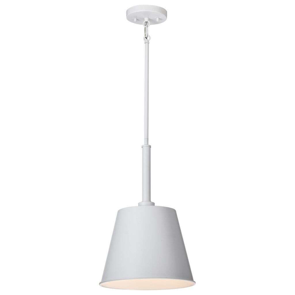 Satco 60-7949 Fixture Alexis 1 Light Small Pendant - Matte White