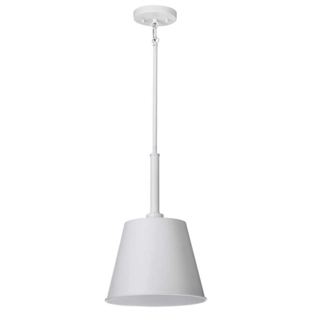 Satco 60-7949 Fixture Alexis 1 Light Small Pendant - Matte White