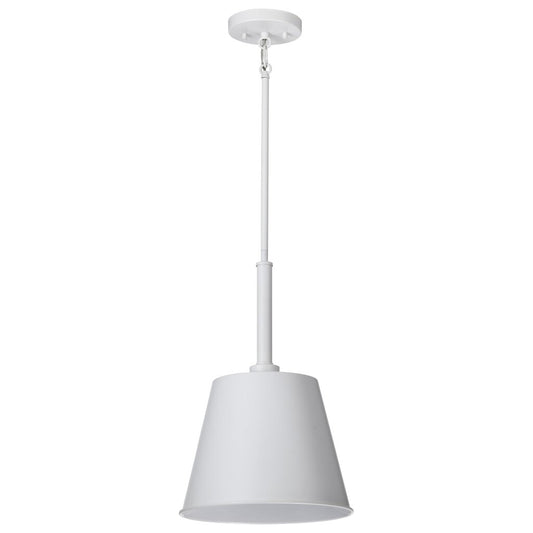 Satco 60-7949 Fixture Alexis 1 Light Small Pendant - Matte White