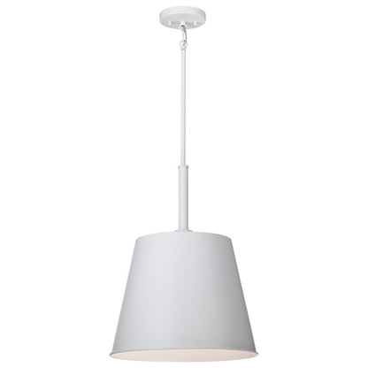 Satco 60-7948 Fixture Alexis 1 Light Large Pendant - Matte White
