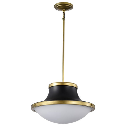 Satco 60-7908 Fixture Lafayette 3 Light Pendant - 18 Inches Matte