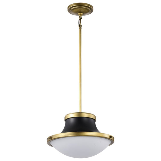 Satco 60-7907 Fixture Lafayette 1 Light Pendant - 14 Inches Matte