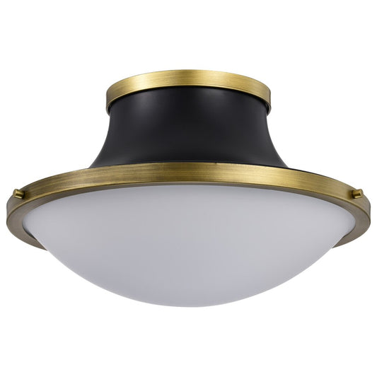 Satco 60-7906 Fixture Lafayette 3 Light Flush Mount - 18 Inches Matte