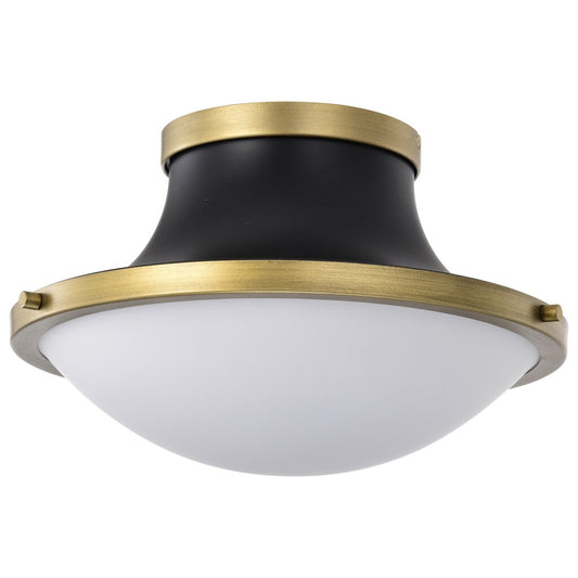 Satco 60-7905 Fixture Lafayette 1 Light Flush Mount - 14 Inches Matte