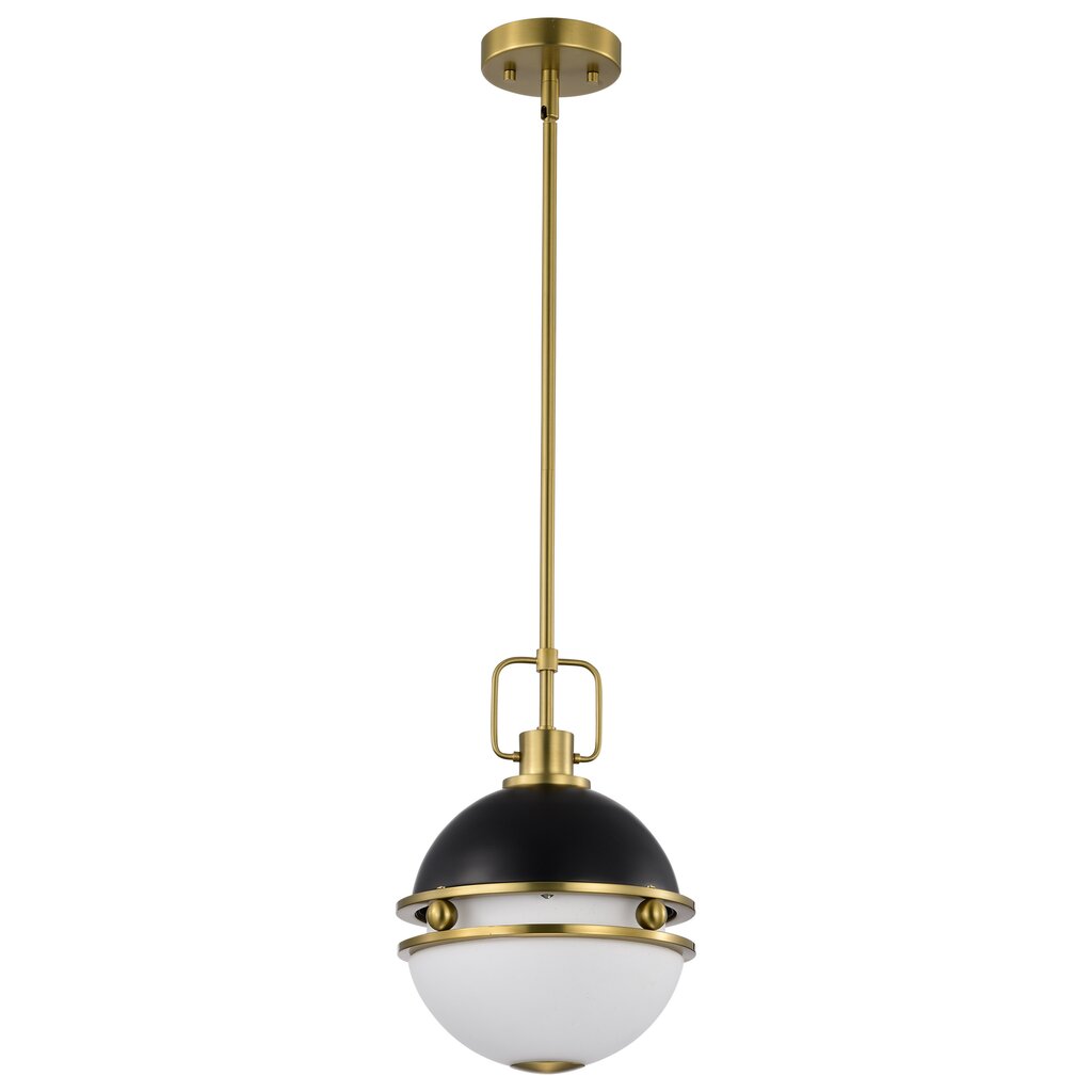 Satco 60-7876 Fixture Everton 1 Light Pendant - 10 Inches Matte Black