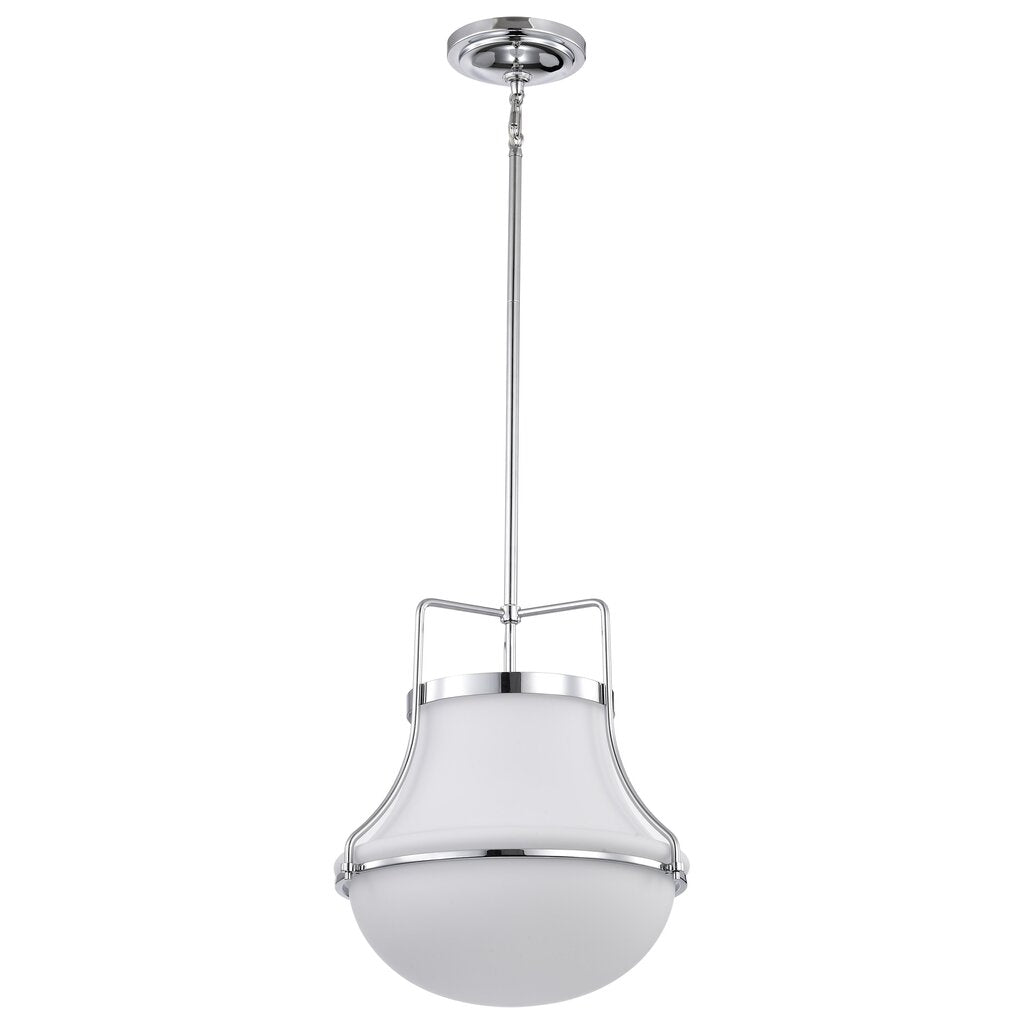 Satco 60-7873 Fixture Valdora 1 Light Pendant - 14 Inches Polished