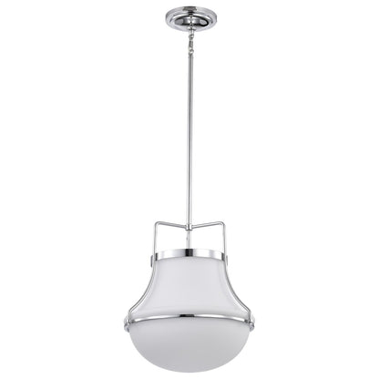 Satco 60-7873 Fixture Valdora 1 Light Pendant - 14 Inches Polished