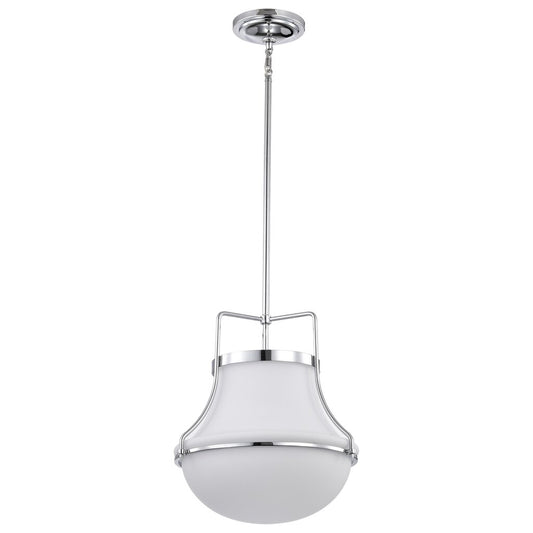 Satco 60-7873 Fixture Valdora 1 Light Pendant - 14 Inches Polished