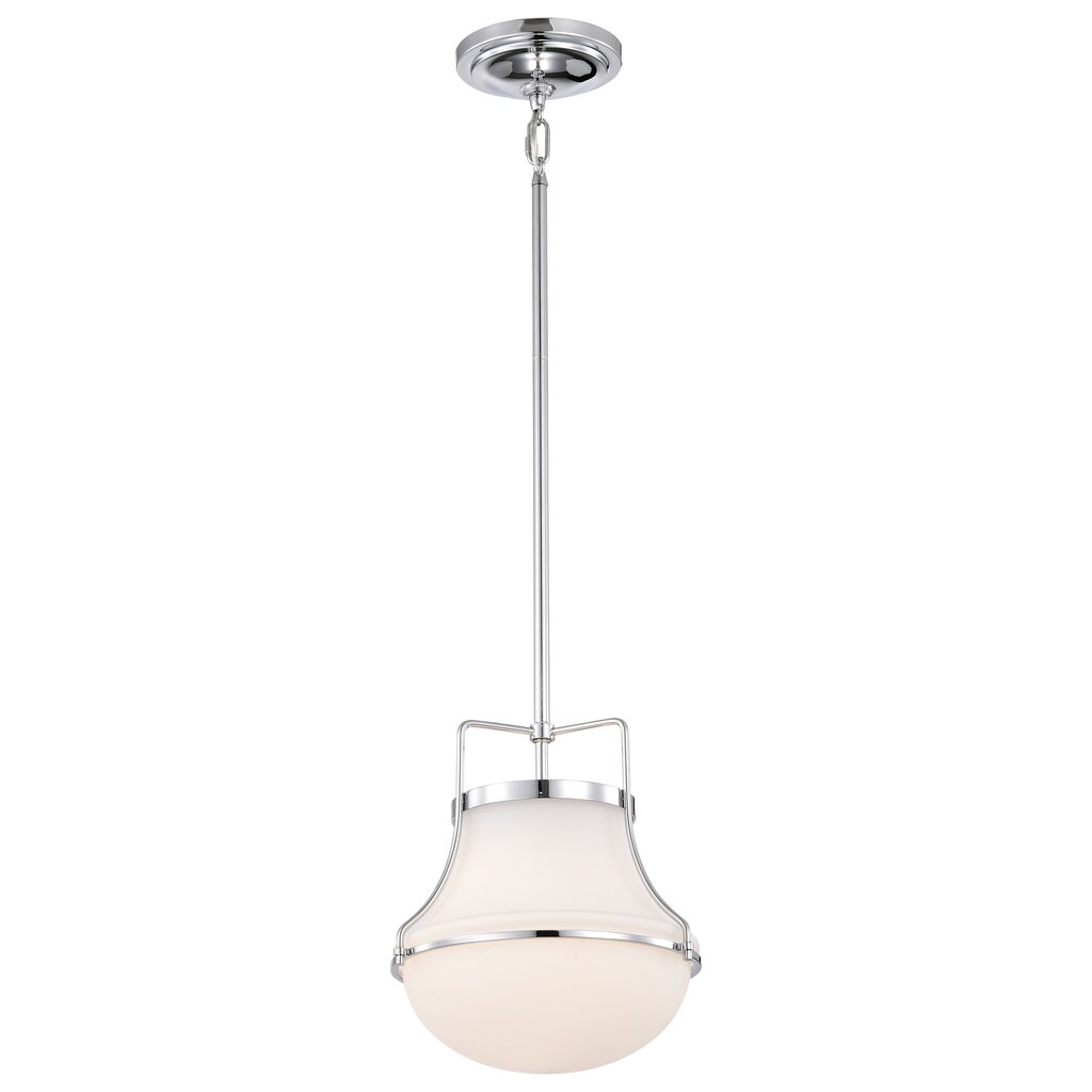 Satco 60-7872 Fixture Valdora 1 Light Pendant - 10 Inches Polished
