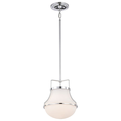 Satco 60-7872 Fixture Valdora 1 Light Pendant - 10 Inches Polished