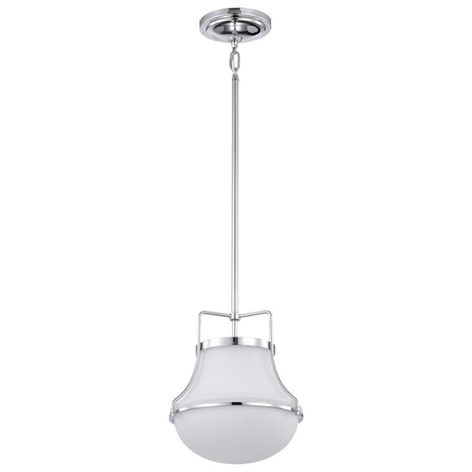 Satco 60-7872 Fixture Valdora 1 Light Pendant - 10 Inches Polished