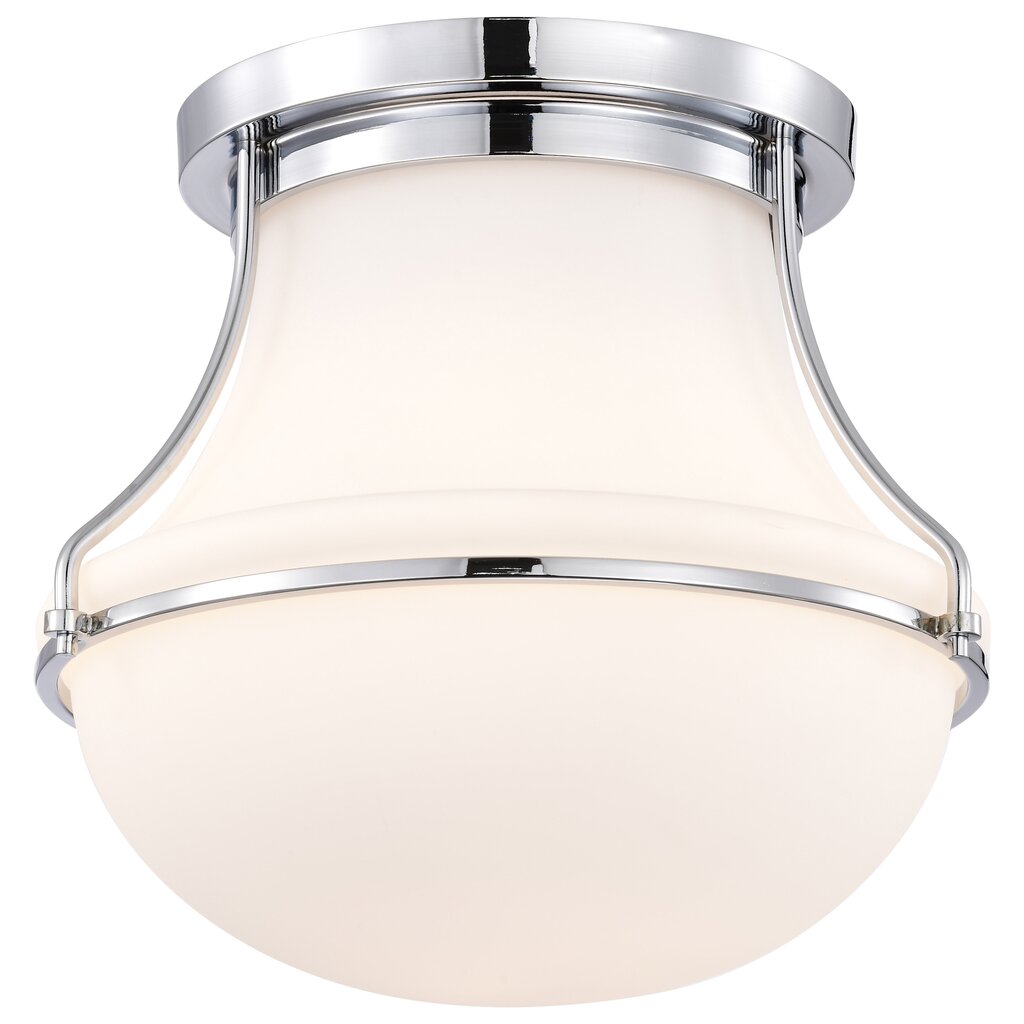 Satco 60-7871 Fixture Valdora 1 Light Flush Mount - 14 Inches Polished