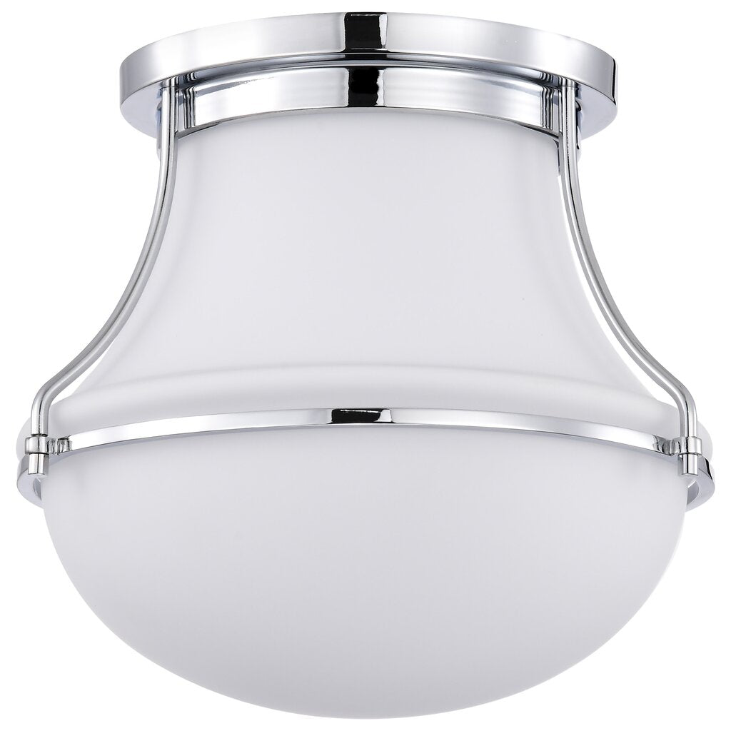Satco 60-7870 Fixture Valdora 1 Light Flush Mount - 10 Inches Polished