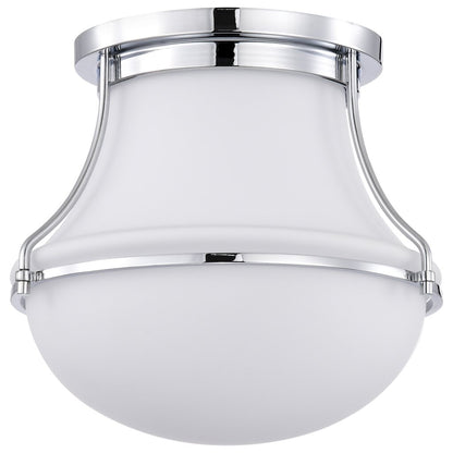 Satco 60-7870 Fixture Valdora 1 Light Flush Mount - 10 Inches Polished