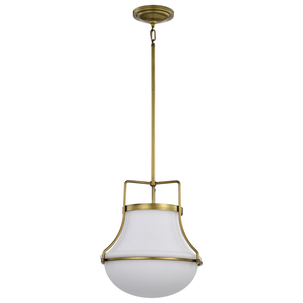 Satco 60-7863 Fixture Valdora 1 Light Pendant - 14 Inches Natural