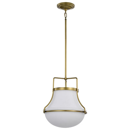 Satco 60-7863 Fixture Valdora 1 Light Pendant - 14 Inches Natural