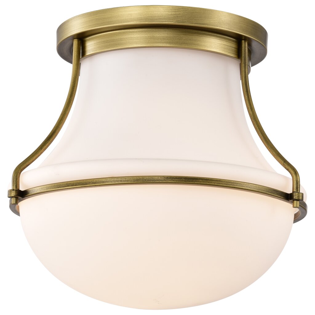 Satco 60-7861 Fixture Valdora 1 Light Flush Mount - 14 Inches Natural
