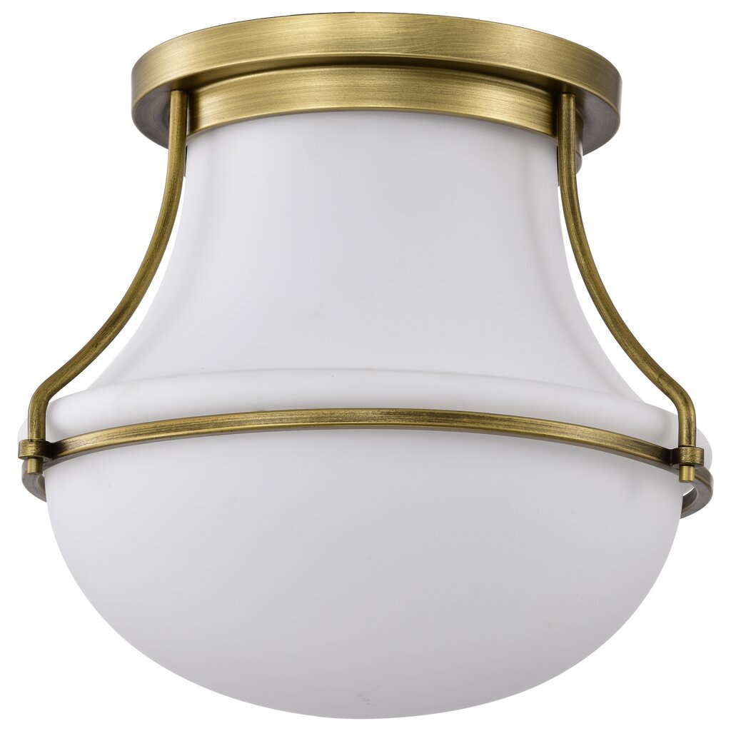 Satco 60-7861 Fixture Valdora 1 Light Flush Mount - 14 Inches Natural