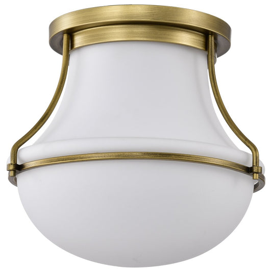 Satco 60-7861 Fixture Valdora 1 Light Flush Mount - 14 Inches Natural