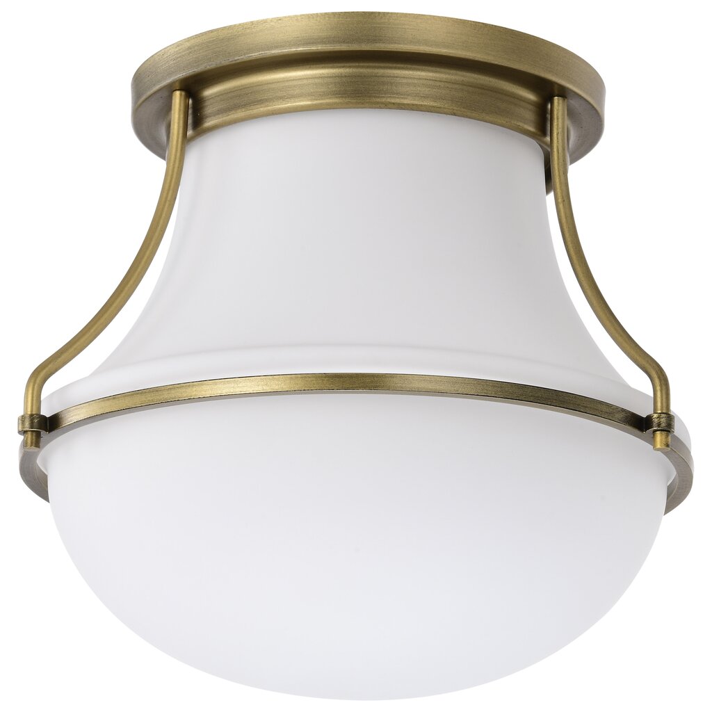 Satco 60-7860 Fixture Valdora 1 Light Flush Mount - 10 Inches Natural