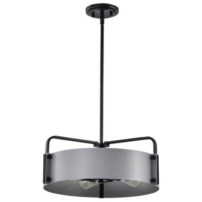 Satco 60-7853 Fixture Altos 4 Light Medium Pendant - Gray and Matte