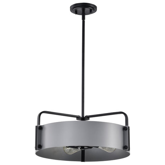 Satco 60-7853 Fixture Altos 4 Light Medium Pendant - Gray and Matte