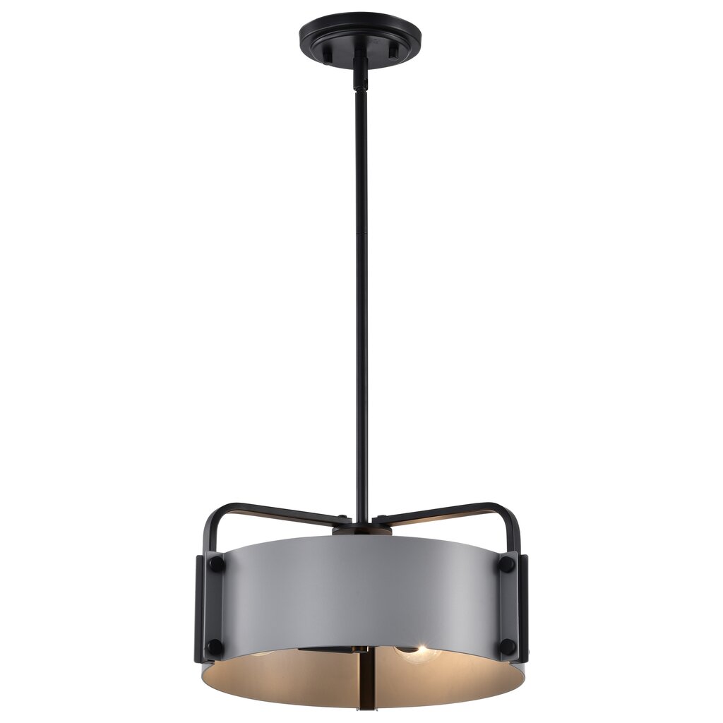 Satco 60-7852 Fixture Altos 3 Light Small Pendant - Gray and Matte